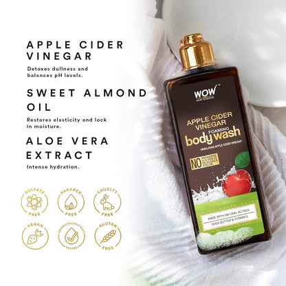 WOW Apple Cider Vinegar Foaming Body Wash: 250 ml