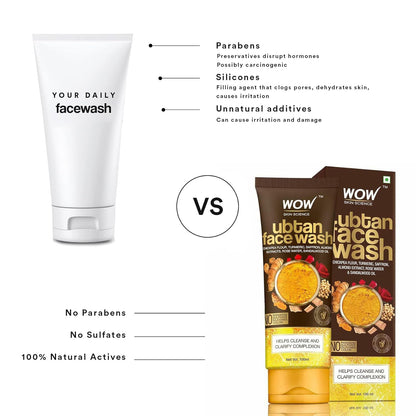 WOW Ubtan Face Wash: 100 ml