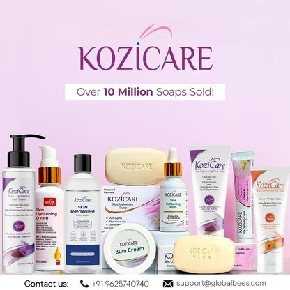 Kozicare Skin Lightening Cream: Kojic Acid & Arbutin, 15 g