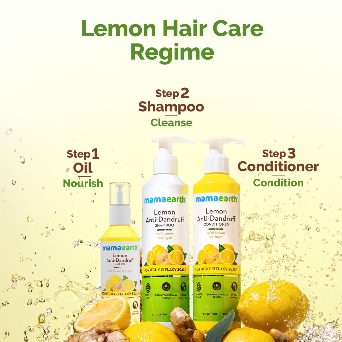 Mamaearth Lemon Anti-Dandruff HairOil for Flaky Scalp 100ml