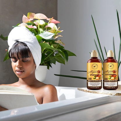 WOW Moroccan Argan Oil Shampoo & Conditioner Set: 300 ml each