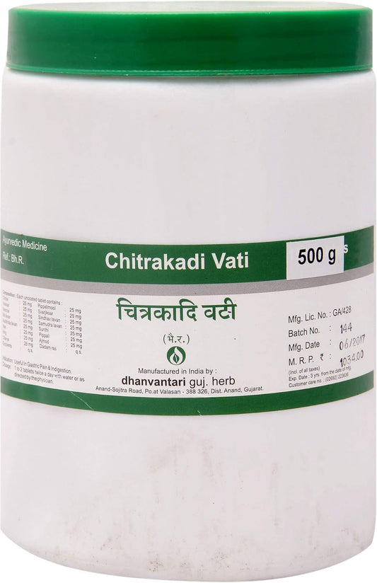 Dhanvantari Guj. Herb Dhanvantari Chitrakadi Vati, 500