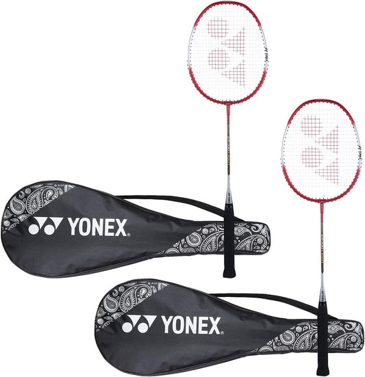 Yonex ZR 100 Light Aluminium Badminton Racquet: Full Cover, Set of 2,