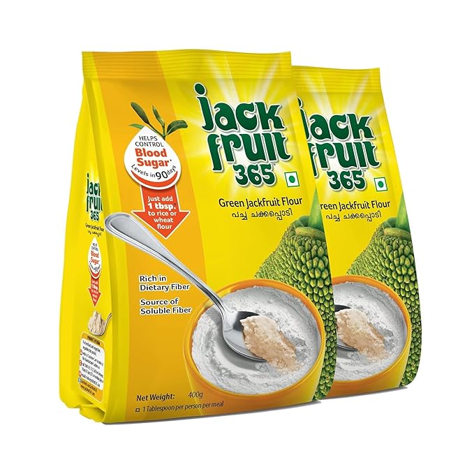 JackFruit365 Green Jackfruit Flour: 400g, Pack of
