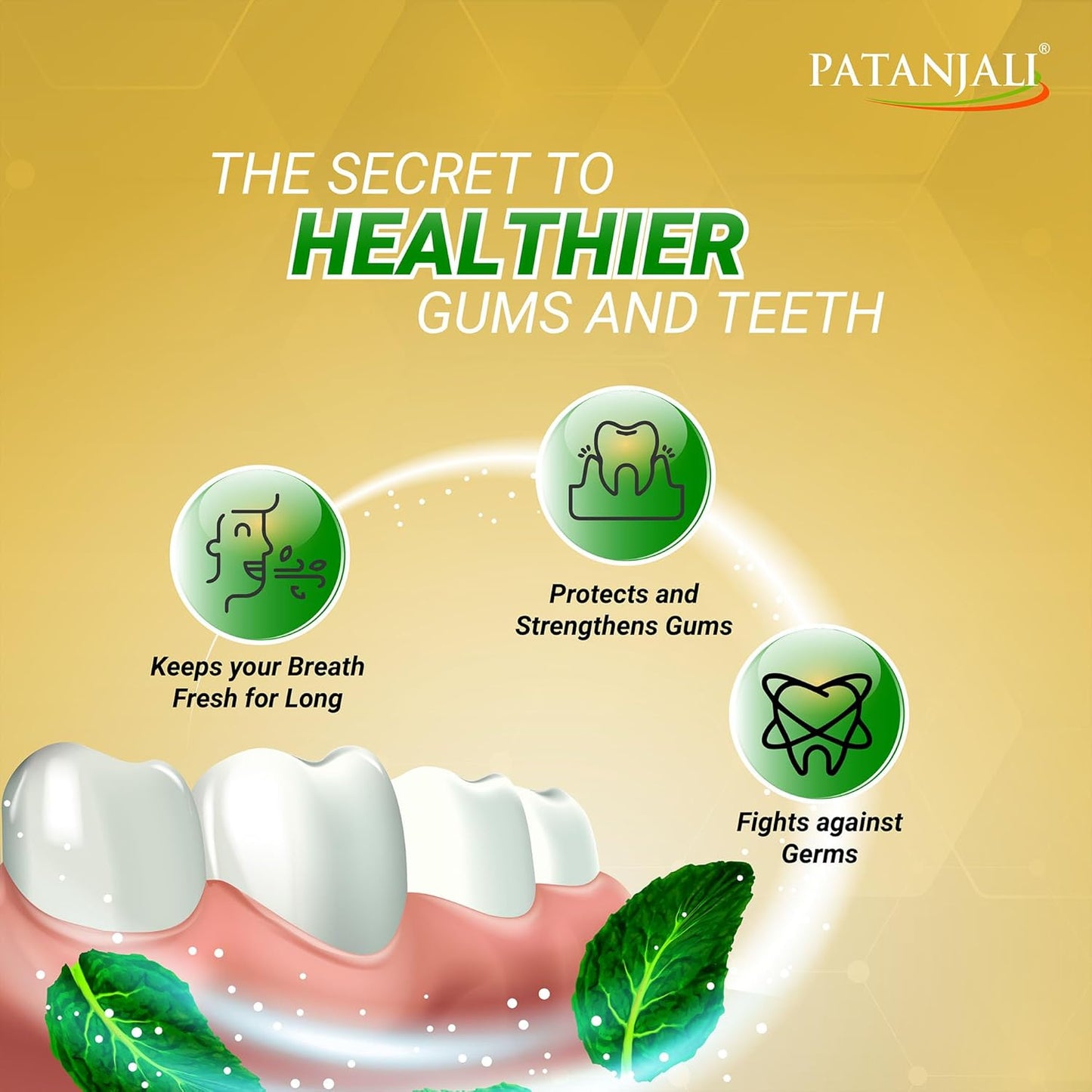 Patanjali Dant Kanti Advanced Dental Cream: Pack of 5, 100 g each
