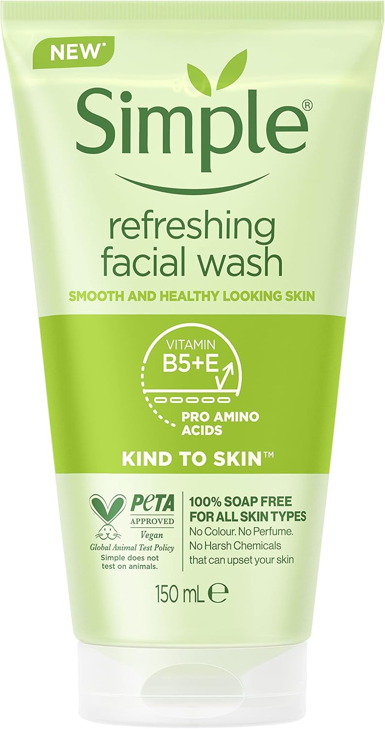 Simple Kind to Skin Refreshing UK’s #1 facial SkinCare brand* Facial Wash Gel soap-free 15
