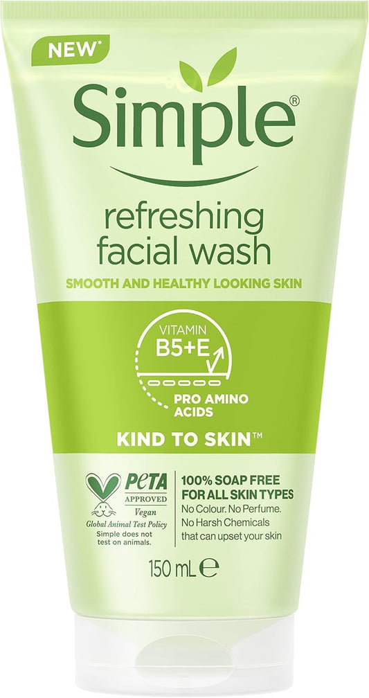 Simple Kind to Skin Refreshing UK’s #1 facial SkinCare brand* Facial Wash Gel soap-free 15