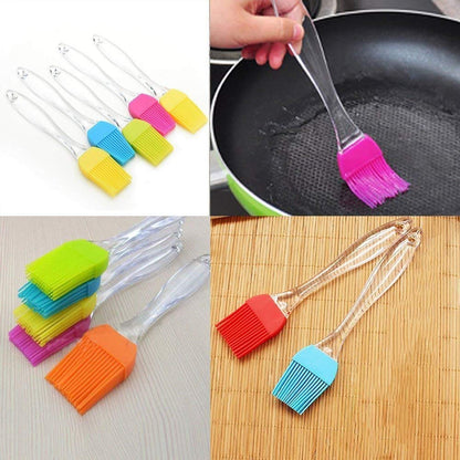 iKonbi Silicone Basting BBQ Pastry Oil Brush Random Colour Turkey Baster Barbecue Utensil