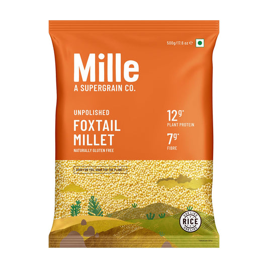 Mille Foxtail Millet Whole Grain: 500g, Certified Low