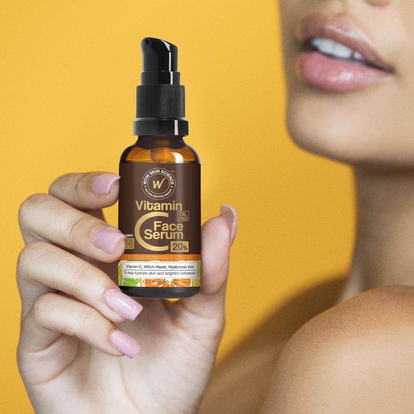 WOW Vitamin C Serum for Face: Hyaluronic Acid, 30 ml