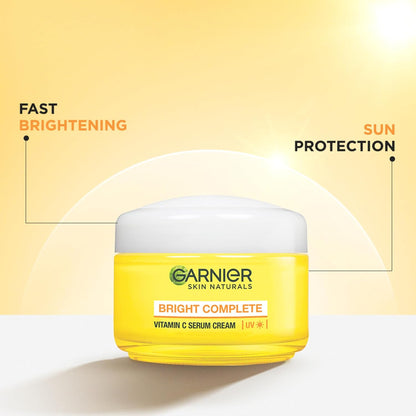 Garnier Bright Complete VITAMIN C SPF40/PA+++ Serum Cream, 45g