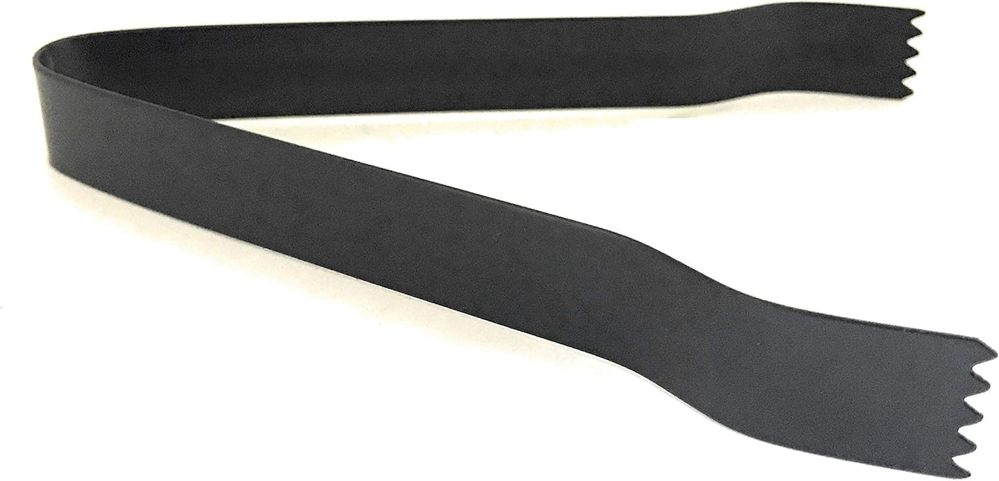iKonbi Black Matte Stainless Steel Wine Coolers with Black Ice Tongs 800 ml, Set of 2