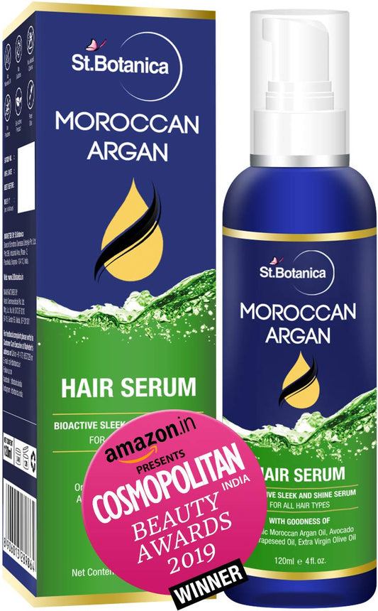 StBotanica Moroccan Argan Hair Serum Nourishing & Frizz Control Serum with USDA Organic