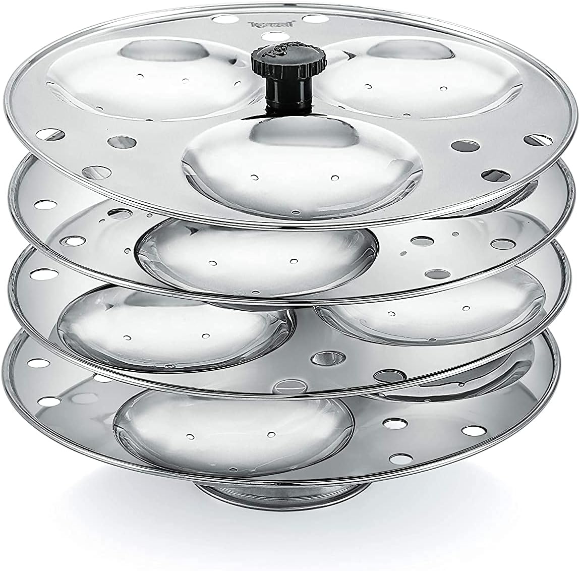 iKonbi Idli Stand – Stainless Steel, 3×4 Plates 12