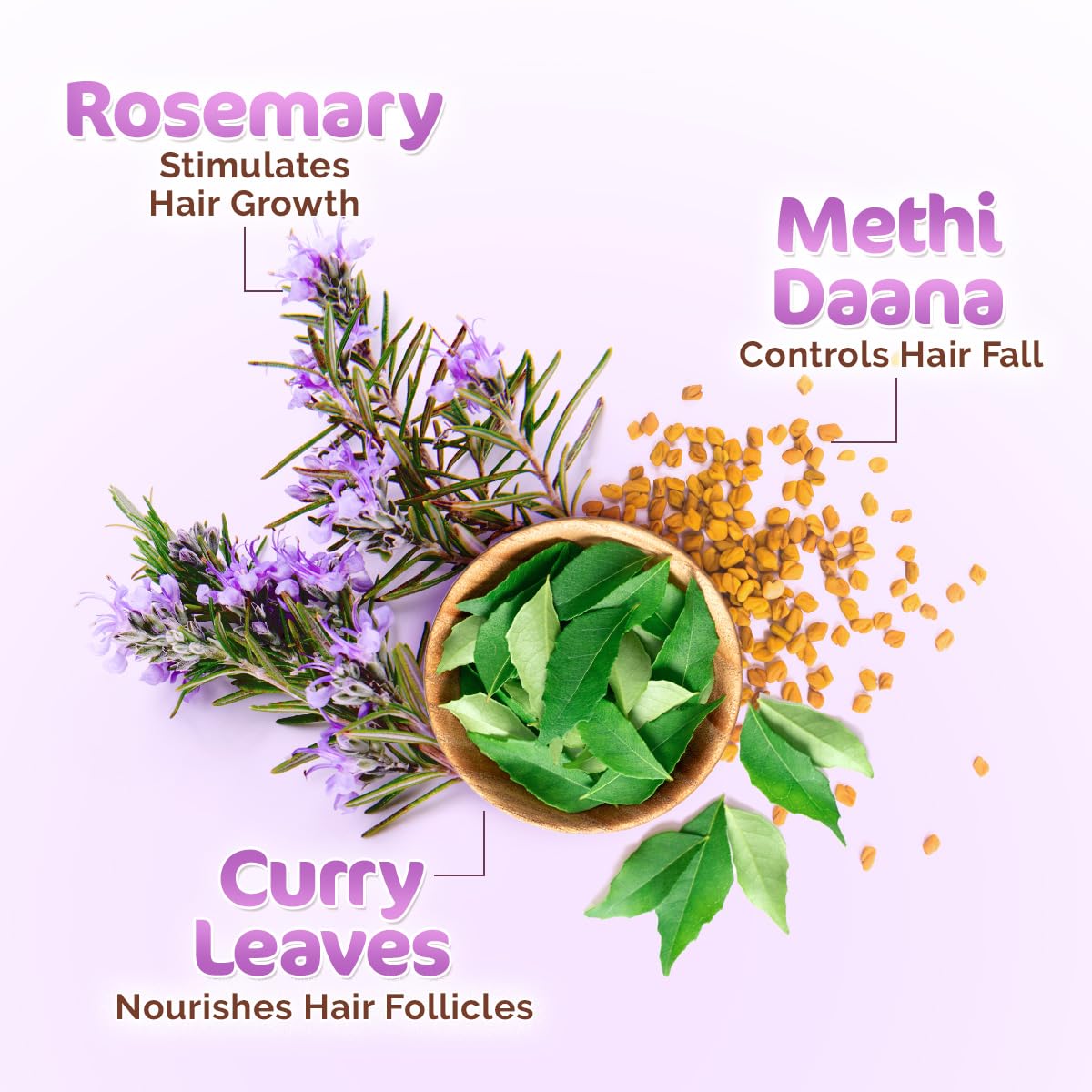 Mamaearth Rosemary Hair Oil: Rosemary & Methi Dana, 150 ml