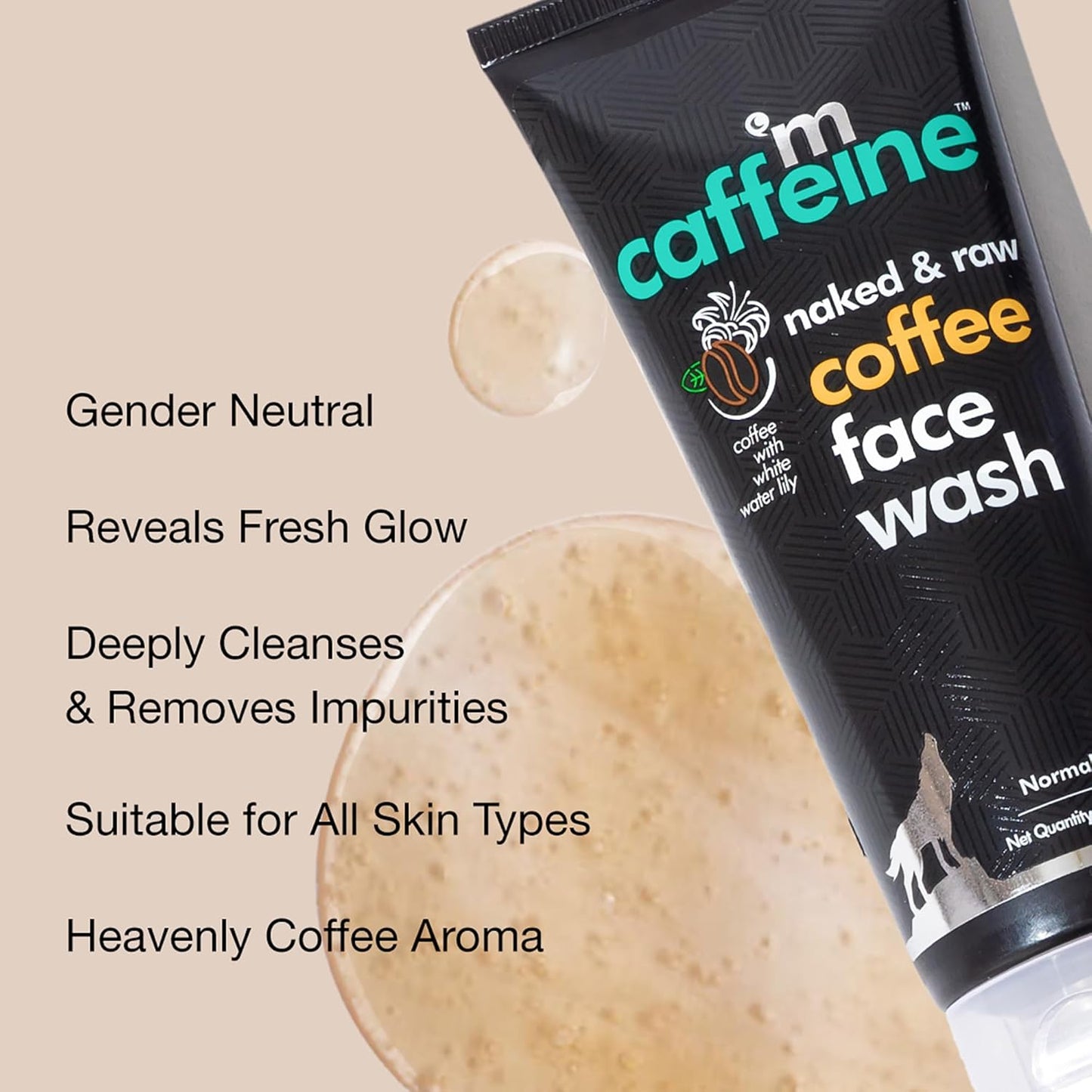 mCaffeine Oil Control Coffee Face Wash: Aloe Vera, 100 ml
