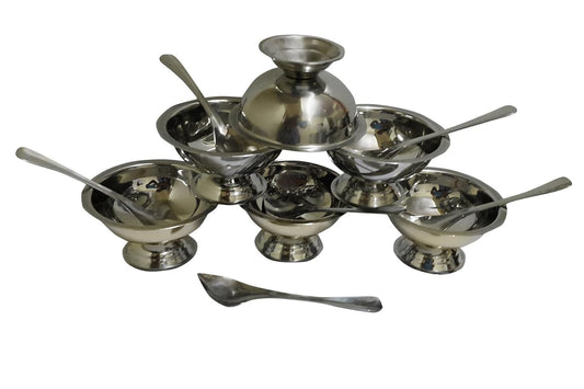 iKonbi 12 Piece Set of Ice-Cream Cups/Soup Bowl with Ice Cream Spoon - 6 Piece
