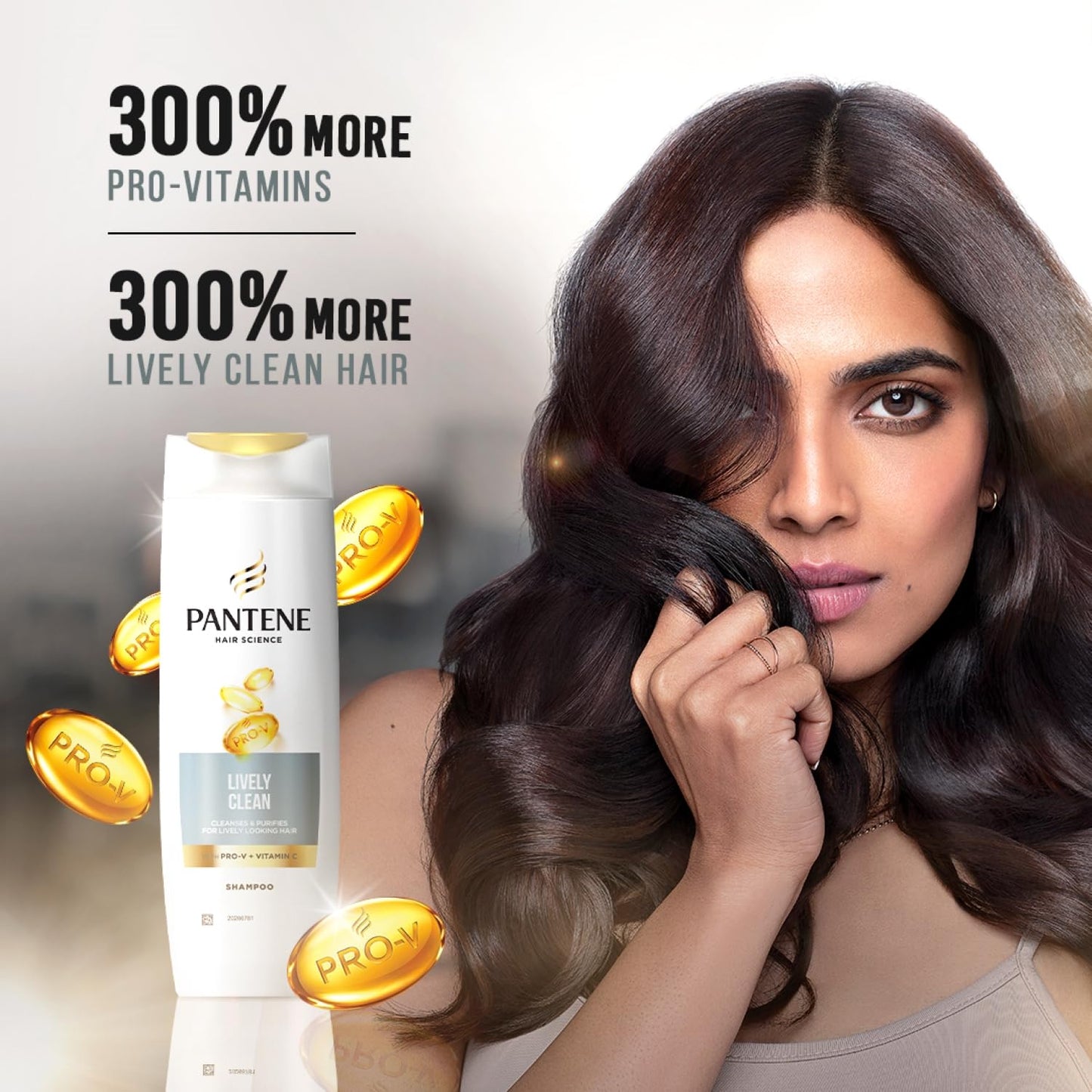 Pantene Advanced Haircare Solution, Lively Clean Shampoo for Women, 400ML