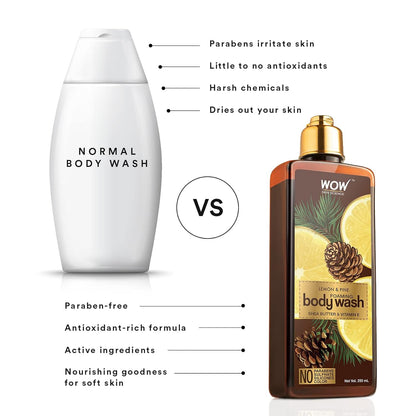 WOW Lemon & Pine Foaming Body Wash: 250 ml