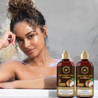 WOW Coconut Milk Shampoo & Conditioner Set: 500 ml each