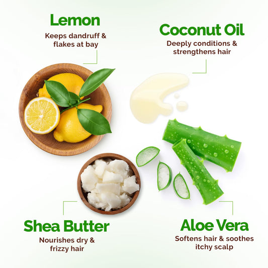 Mamaearth Lemon Anti-Dandruff Conditioner With Lemon & Ginger For Soft & Smooth For All Types Hair 250 Ml