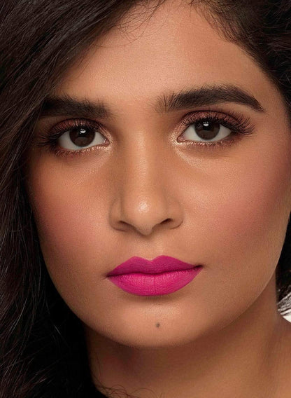 SUGAR Cosmetics Matte As Hell Crayon Lipstick: 30 Lillian Rose (Magenta)