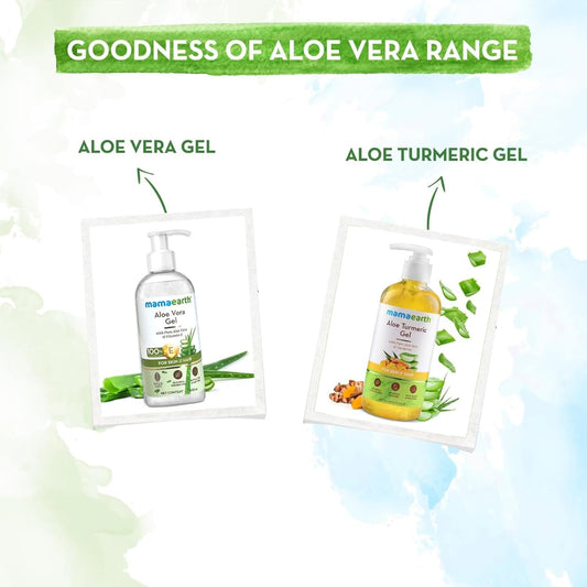 Mamaearth Aloe Vera Gel with Pure Aloe Vera & Vitamin E for Skin and Hair - 300ml