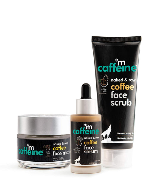 MCaffeine Coffee De-Tan Face Polishing Kit ( Tan Removal, Sun Protection | Face Scrub, Fac