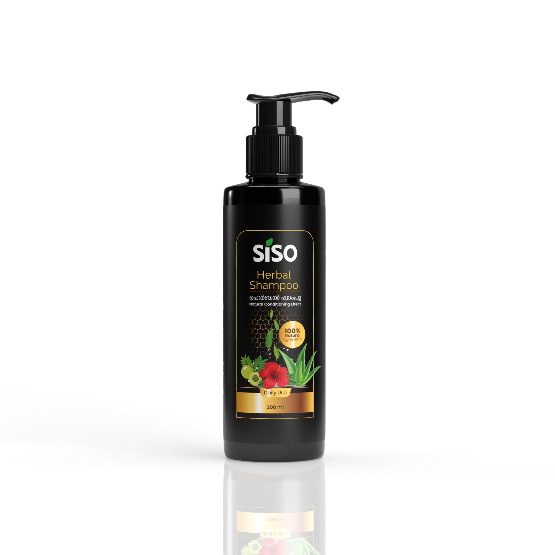 Siso Herbal Shampoo with Natural conditioning effect 200ml | 100% Natural Ingredients - No
