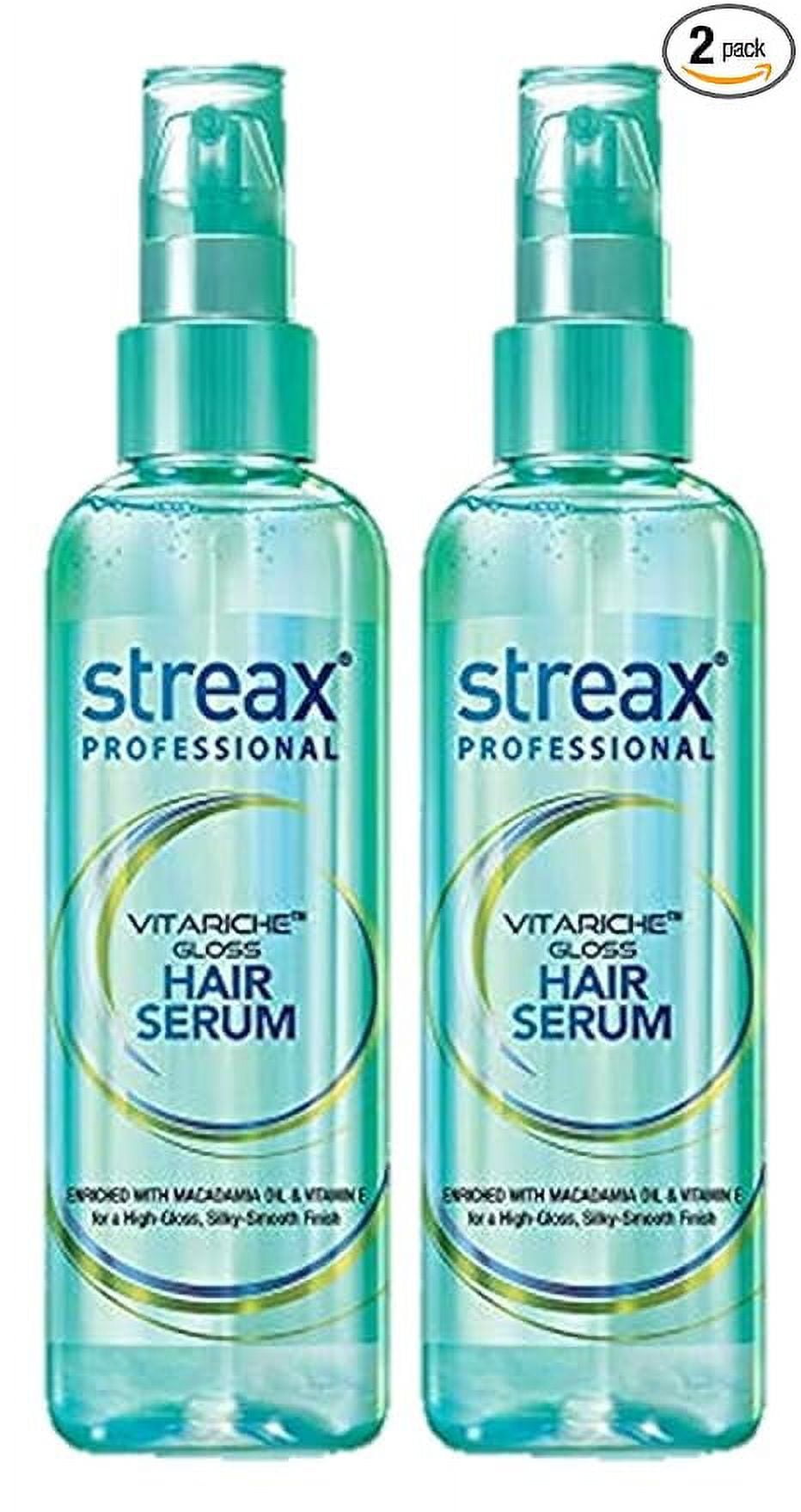 Streax Professional Vitariche Gloss Hair Serum For Women And Men | Enriched With Macadamia