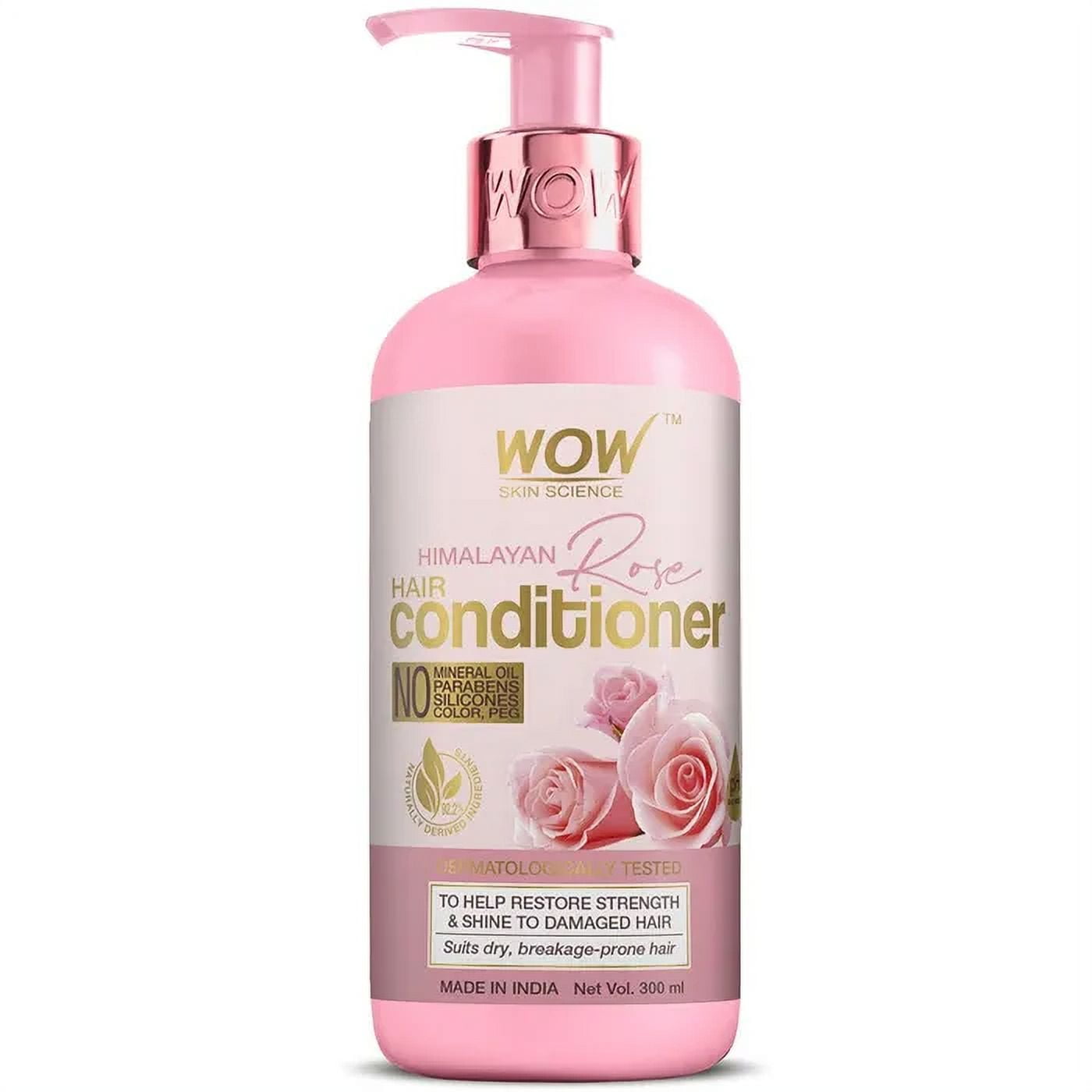 Wow Skin Science Himalayan Rose Conditioner With Rose Hydrosol, Coconut Oil, Almond Oil &