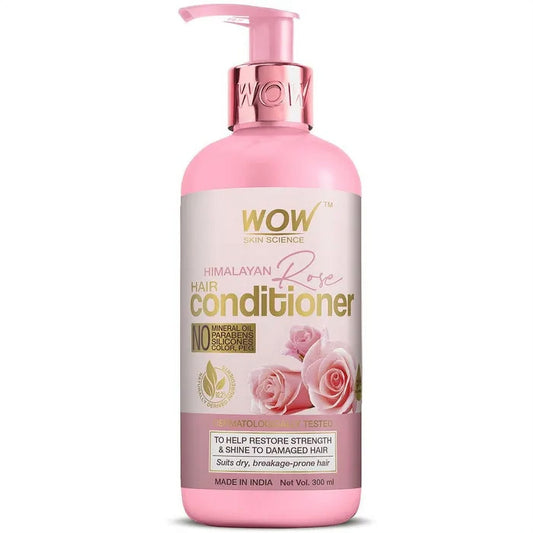 Wow Skin Science Himalayan Rose Conditioner With Rose Hydrosol, Coconut Oil, Almond Oil &