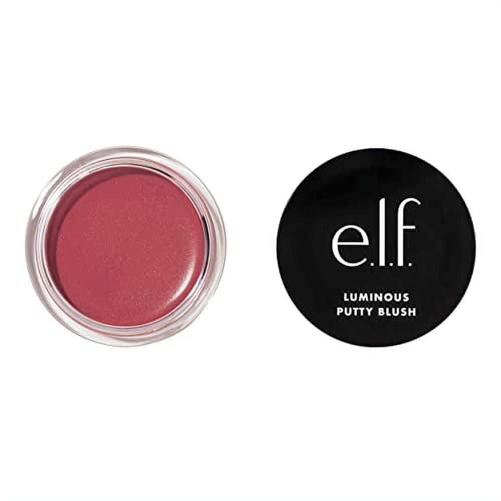 e.l.f. Luminous Putty Blush, Putty-to-Powder, Buildable Blush With A Subtle Shimmer Finish