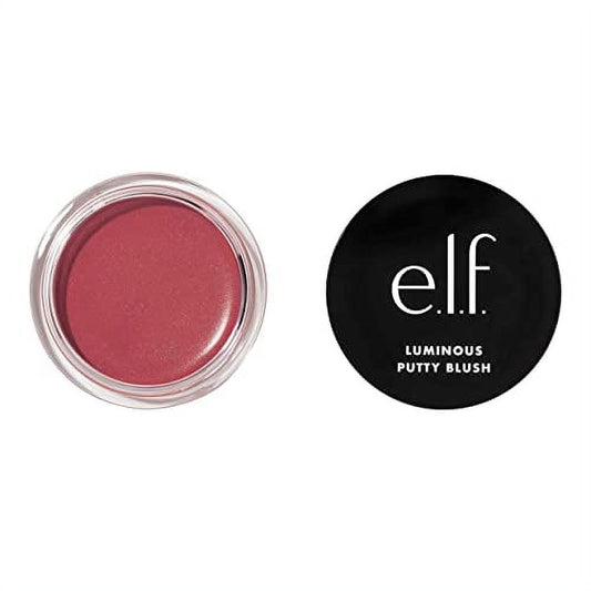 e.l.f. Luminous Putty Blush, Putty-to-Powder, Buildable Blush With A Subtle Shimmer Finish