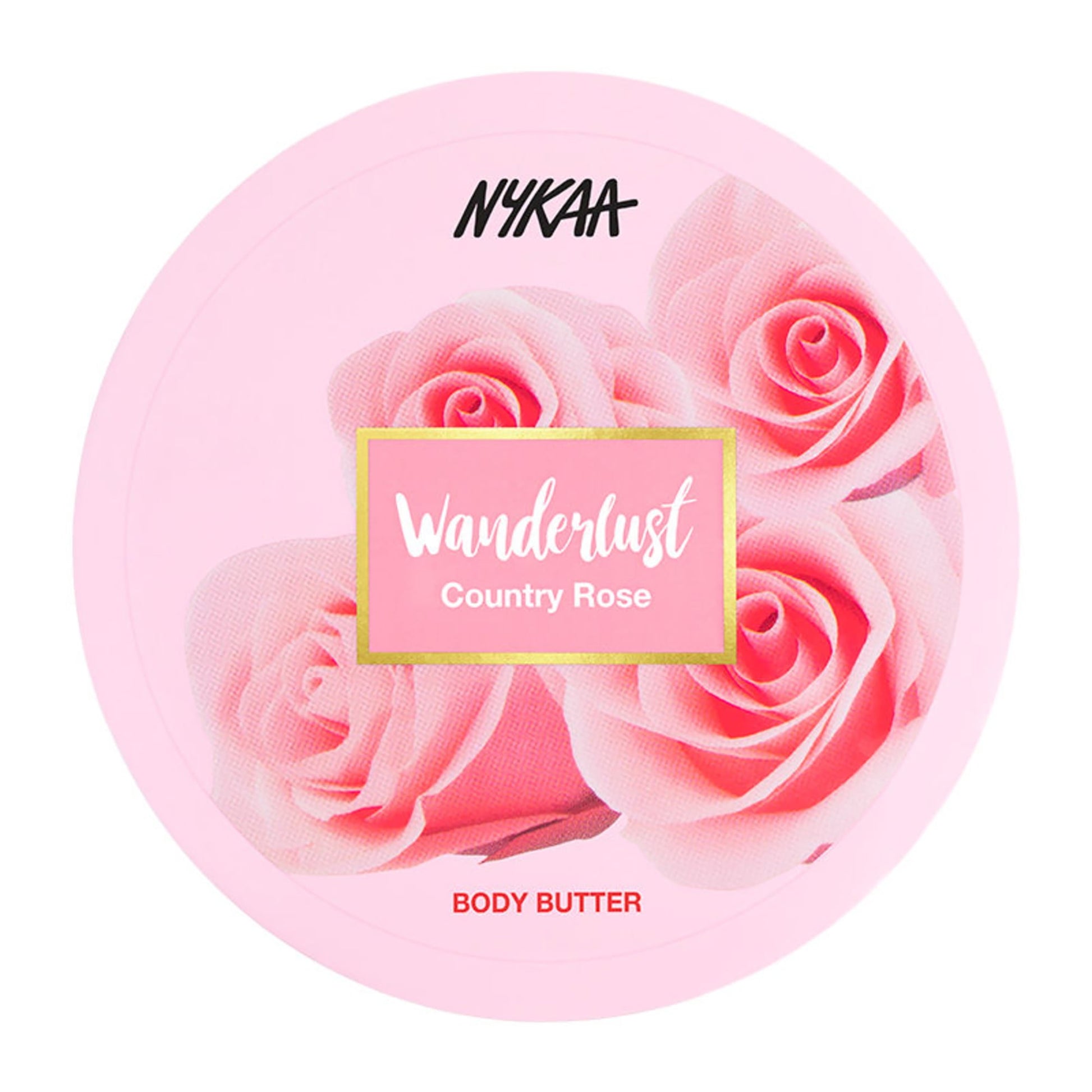 Nykaa Naturals Wanderlust Body Butter, Body Cream, Country Rose, 6.7 oz