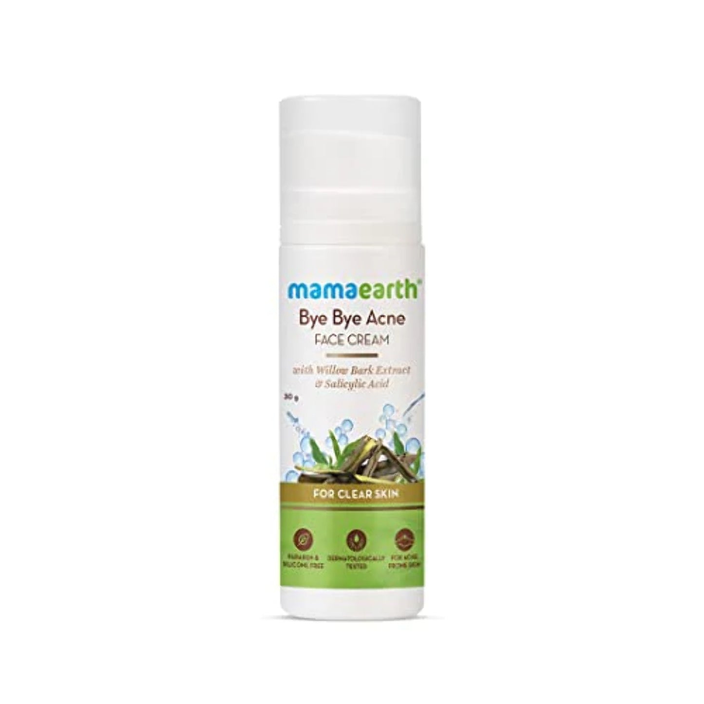 Mamaearth Bye Bye Acne Face Cream For Acne Prone Skin, with Willow Bark Extract Salicylic