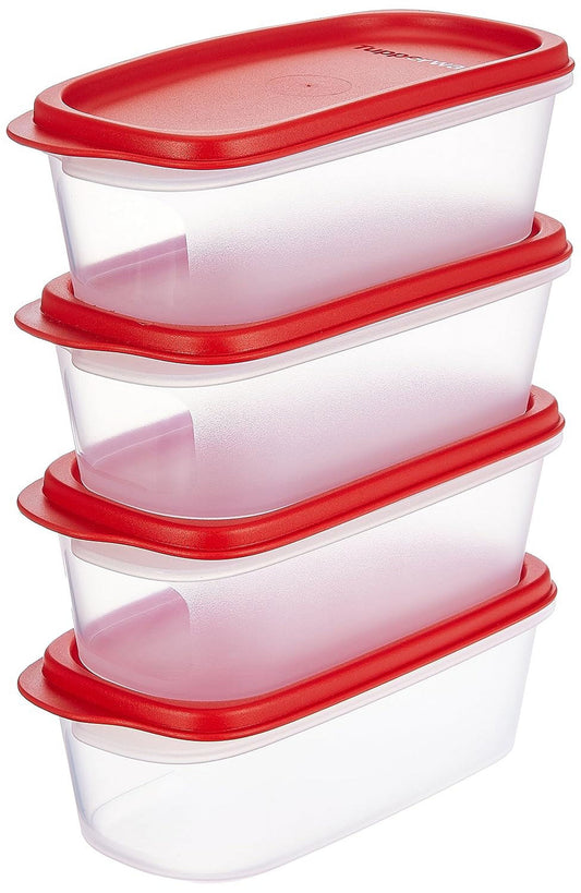 Tupperware Plastic Smart Saver Storage Container Sets (4, 500 Ml)