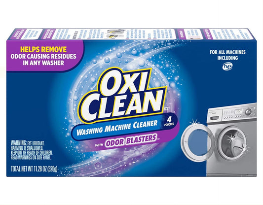 OxiClean Washing Machine Cleaner with Odor Blasters, 4 Count 11.28 oz