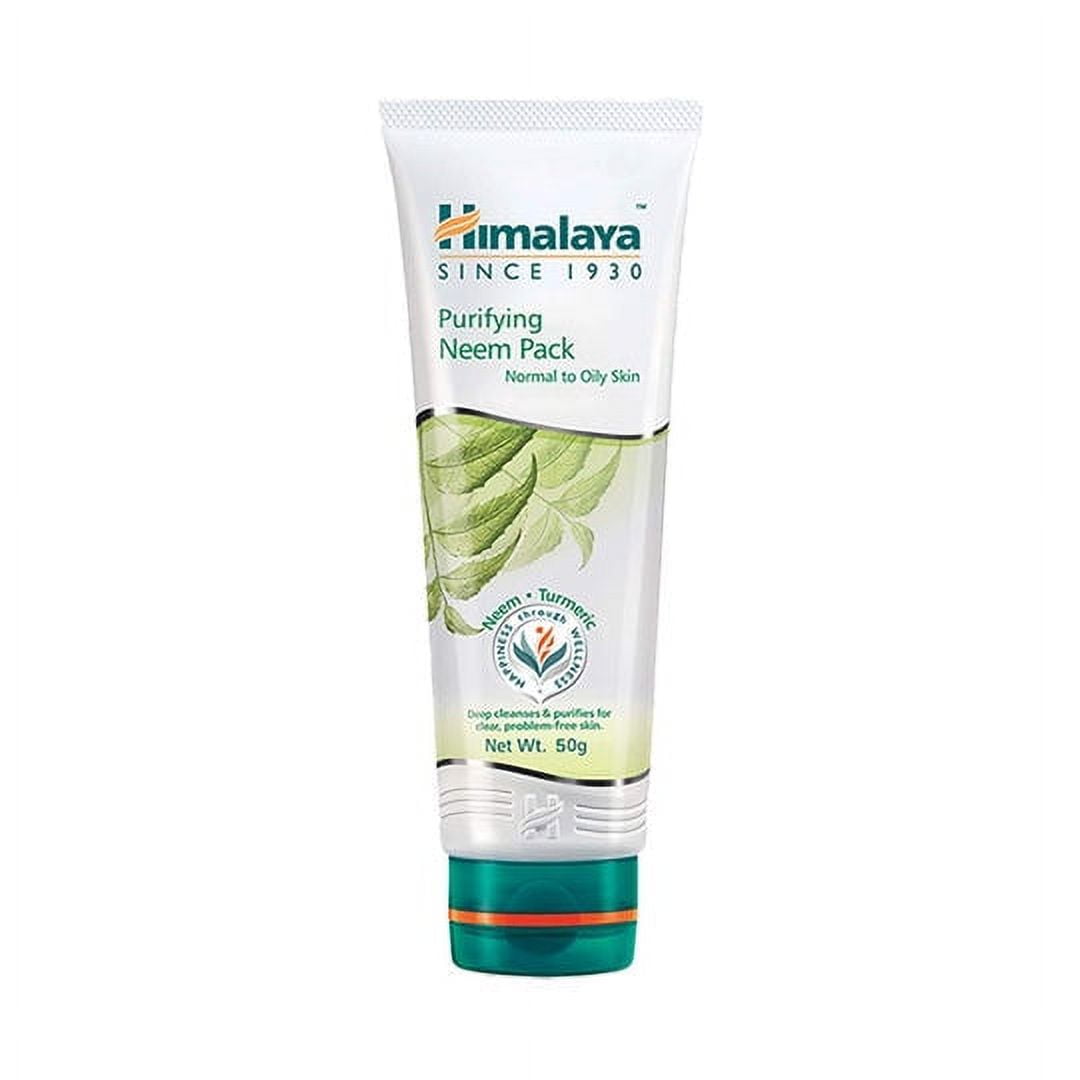 Himalaya Herbals Purifying Green Neem Pack, 50 G (Pack of 2)