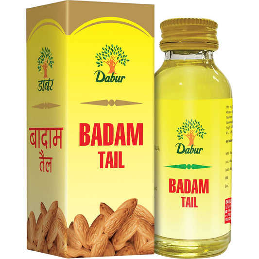 Dabur Badam Tail - 100Ml | Sweet Almond Oil | Rich In Vitamin-E | For Healthy Hair & Skin