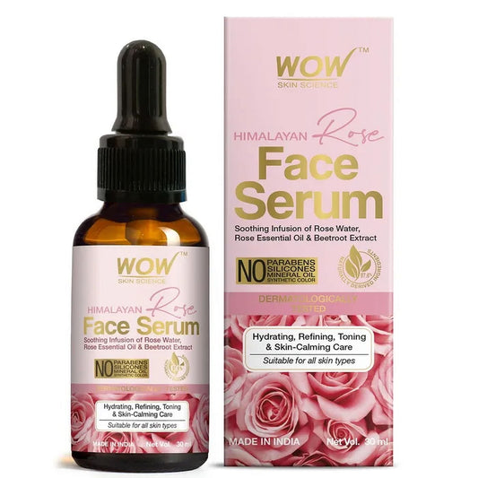 Wow Skin Science Himalayan Rose FaceSerum - for Hydrating & Toning Skin, 30ml