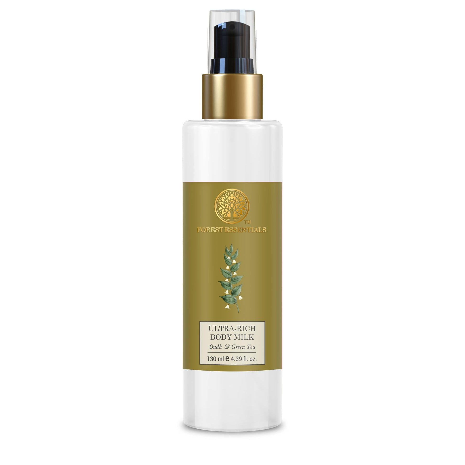 Forest Essentials Ultra-Rich Body Milk Oudh & Green Tea | Natural Moisturizing BodyLotion