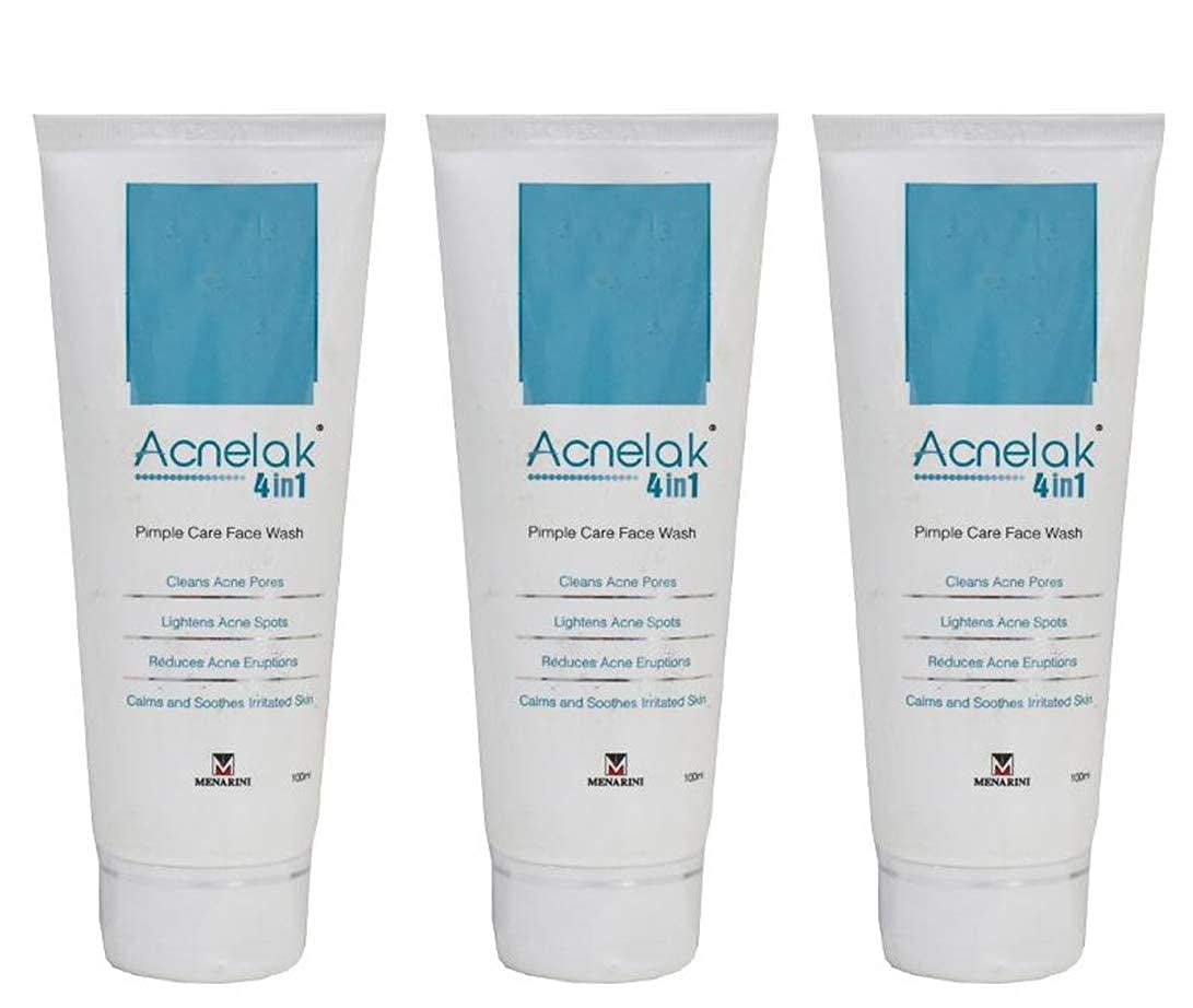 ACNELAK FaceWash Life Line Medicos Acnelak 4 In 1 Pimple Care FaceWash, 100ml (Pack Of 3)
