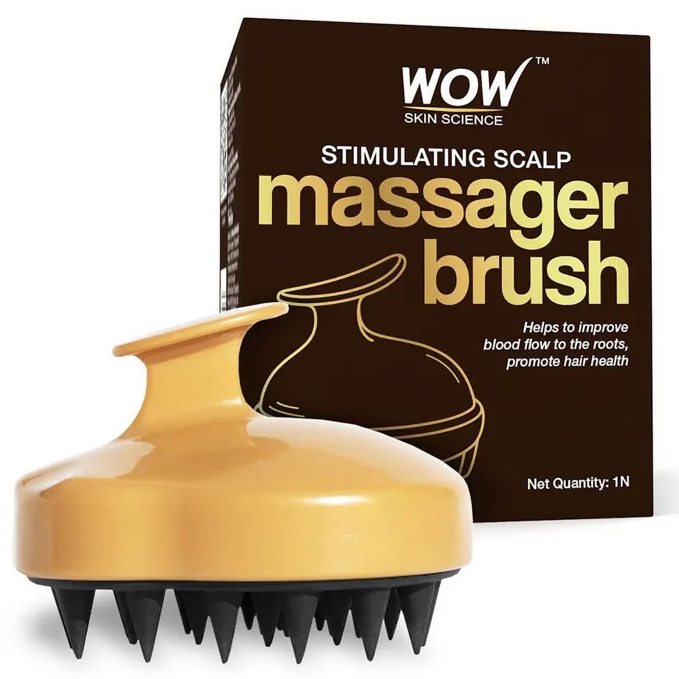 Wow Skin Science Stimulating Scalp Massager Brush (Pack of 1)