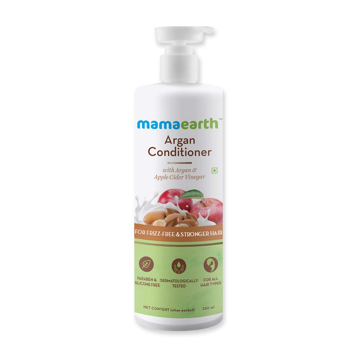 Mamaearth Argan & Apple Cider Vinegar Hair Conditioner For Dry & Frizzy Hair, With Argan O
