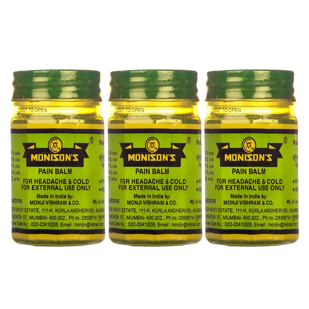 Monisons Pain Balm, 100Gm (Pack Of 3)
