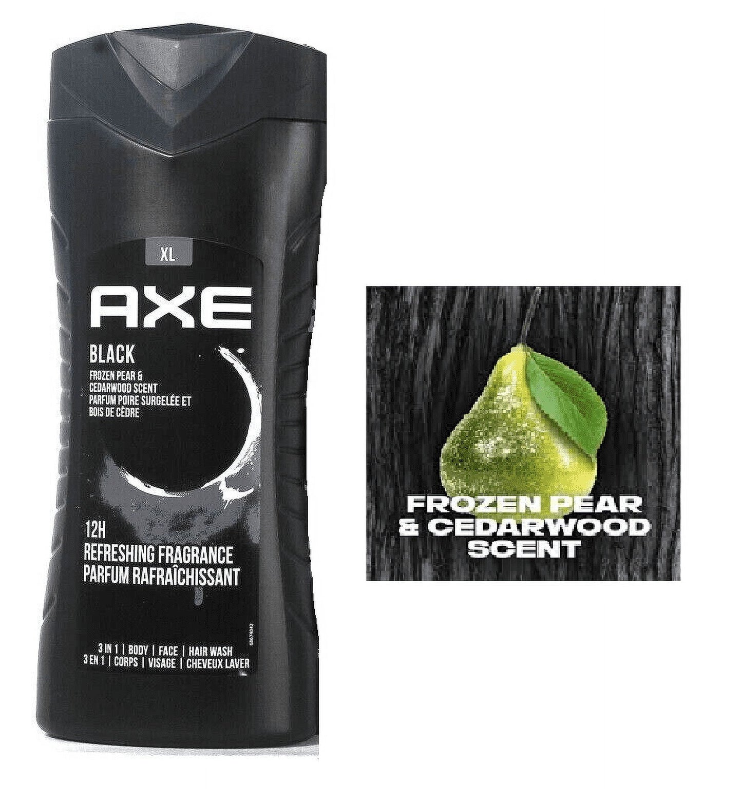AXE 3-in-1 BodyWash - BLACK, Net.Wt 13.5 fl.oz/400ml