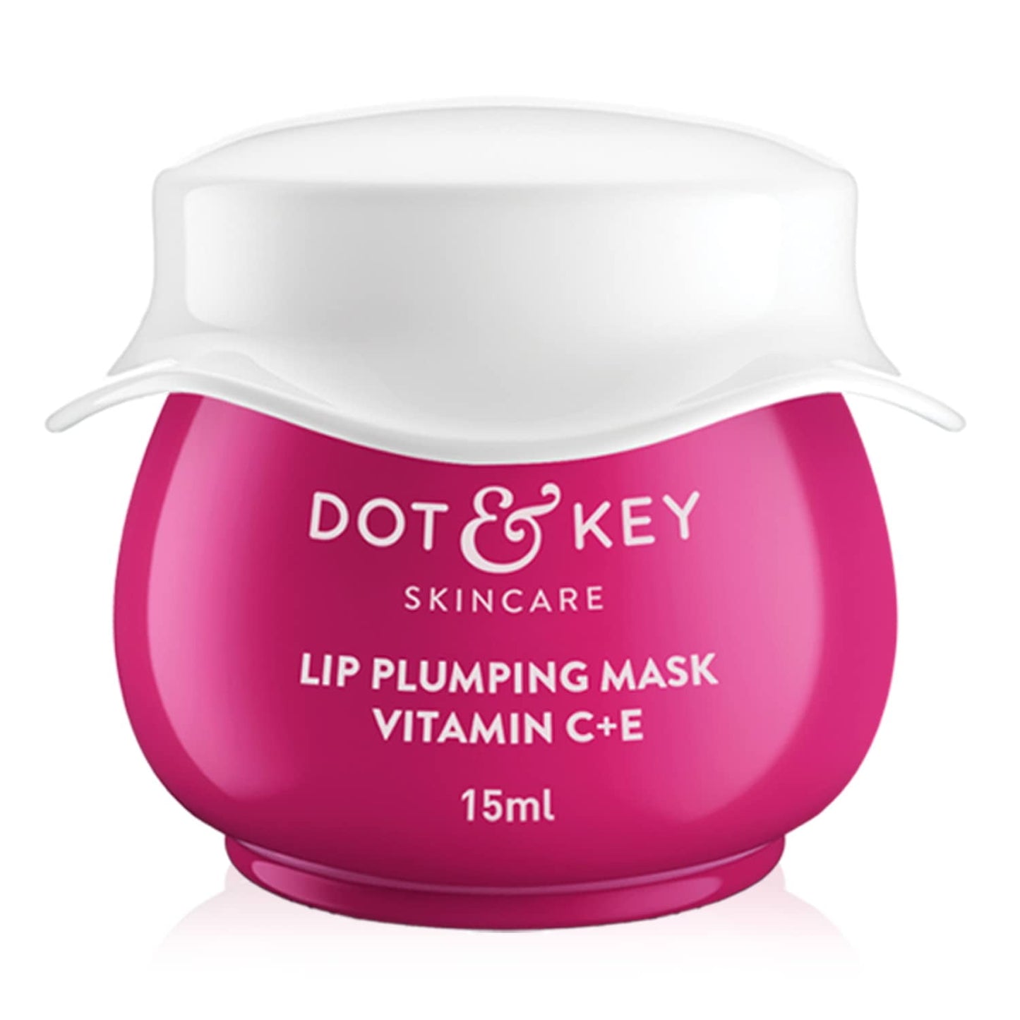 Dot & key Lip Plumping Mask Vitamin C + E (Wild Berries & Pomegranate), Lip Mask for Dry L