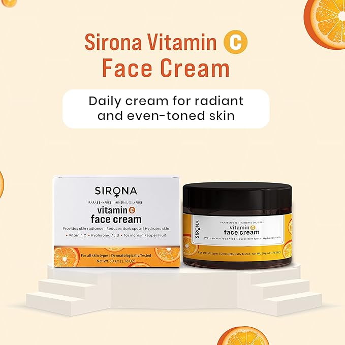 Sirona Vitamin C Face Cream for Men & Women â€“ 50 gm