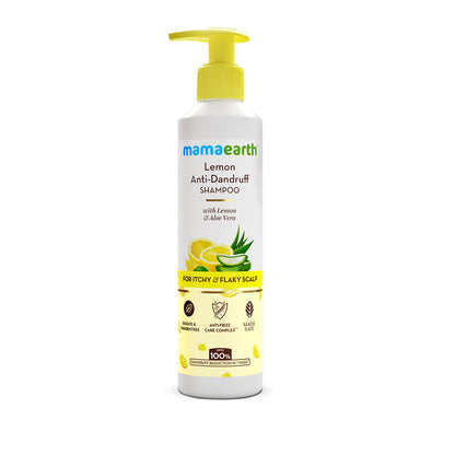 Mamaearth Lemon Anti-Dandruff Shampoo with Lemon & Ginger for Itchy & Flaky Scalp – 250 ml